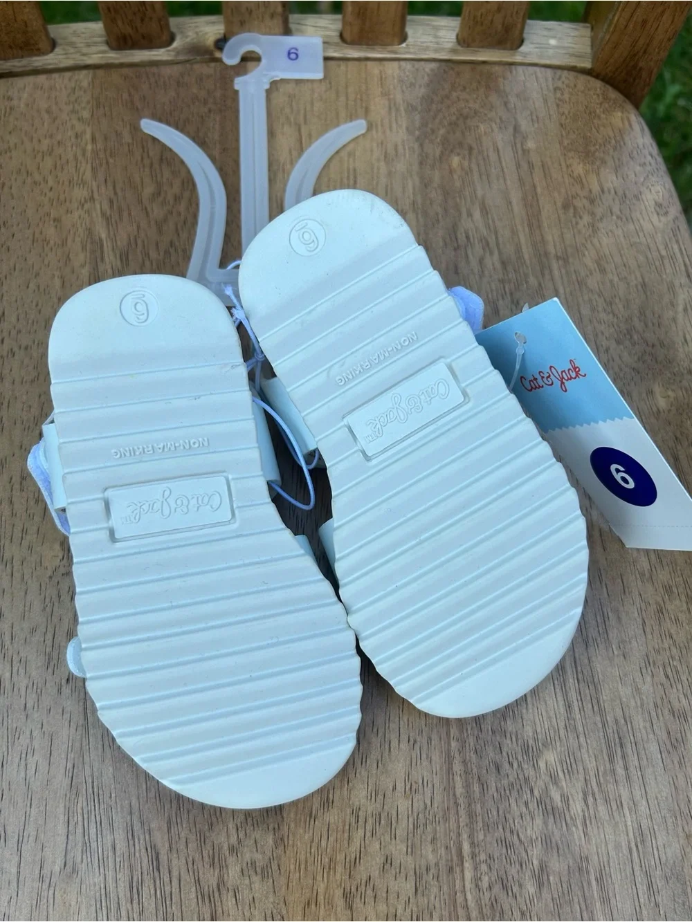 Cat & Jack White Girls' Double Buckle Sandals
